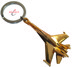 Bild von Suchoi SU-30 Metall Schlüsselanhänger Gold
