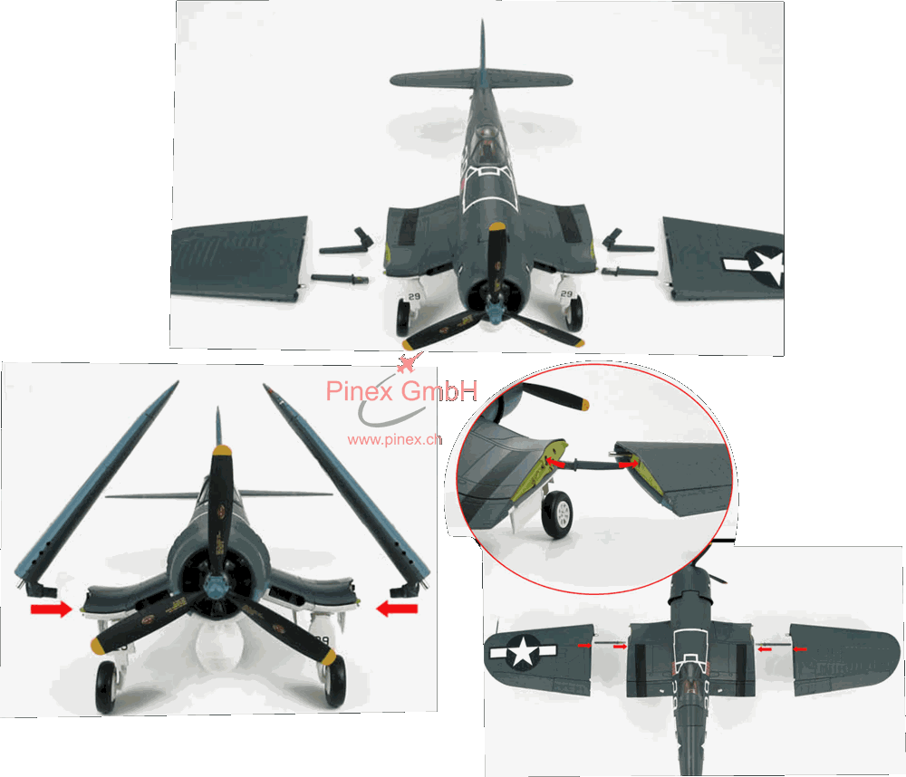 Maquette d'avion en plastique F4U-5 Corsair 1/48