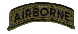 Bild von Airborne Schriftzug Schulterabzeichen Aufnäher