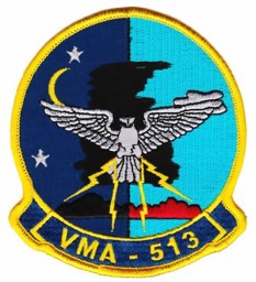 Bild von VMA-513 (Marine Attack Squadron) Nightmares Abzeichen   