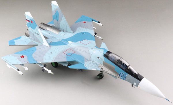 Picture of Su-30SM Flanker H Blue 45. Metallmodell 1:72 Hobby Master HA9505