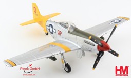 Picture of Mustang P-51D 1:48  "Marie" flown by Capt. Freddie Ohr, 2th FS, 52th FG 1944. Hobby Master HA7746.