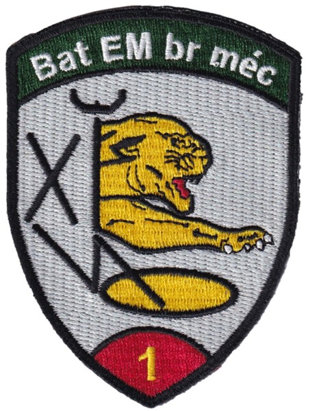 Picture of Bat EM br méc rot,  Badge ohne Klett