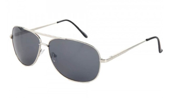 Immagine di Viper Sonnenbrille Pilotenbrillen Unisex Silber Chrom Gläser Grau oder Braun