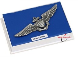 Picture of U.S. Navy Wings Altsilber Pilotenabzeichen Metall Uniformabzeichen