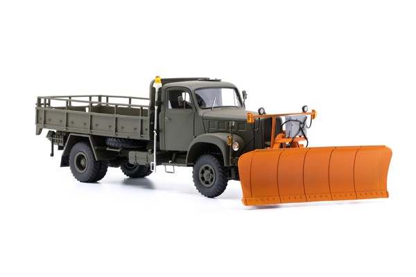 Image de Berna 2VM LKW mit Räumschild Schweizer Militär Fahrzeug Kunststoff Fertigmodell ACE Collectors 1:43