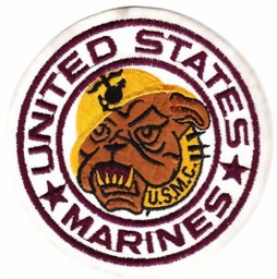 Bild von United States Marines Patch weiss