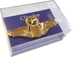 Image de US Air Force Command Pilot Wings Pilotenabzeichen Metall Uniformabzeichen Gold