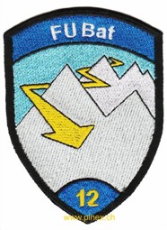 Bild von FU Bat 12 blau ohne Klett Armee 21 Badge