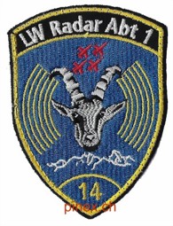 Image de LW Radar Abt 1-14 hellblau ohne Klett Luftwaffenbadge 