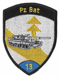Bild von Pz Bat 13 Panzerbataillon 13 blau ohne Klett