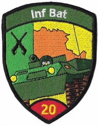 Image de Bataillon infanterie 20 rouge sans velcro