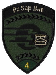 Bild von Pz Sap Bat 4 Panzersappeur-Bataillon 4 grün mit Klett