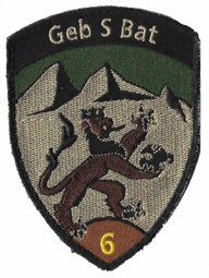 Bild von Geb S Bat 6 Gebirgsschützen Bataillon 6 braun mit Klett