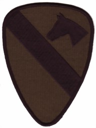 Bild von 1st Cavalry Division Abzeichen tarnfarben