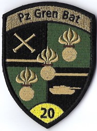 Bild von Panzer Grenadier Bataillon 20 gelb mit Klett
