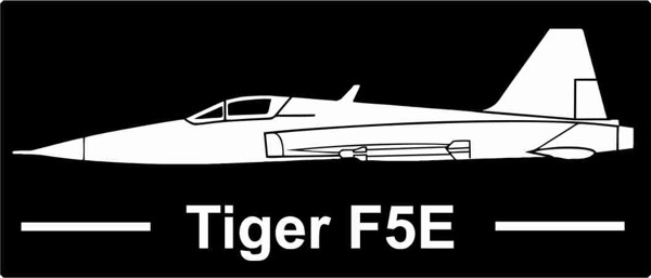 Bild von Tiger F5E mit Schrift Standard Links