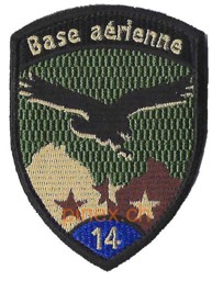 Bild von Base aérienne 14 blau mit Klett Badge 