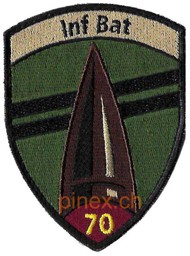 Bild von Inf Bat 70 Infanterie Bataillon 70 violett Badge mit Klett