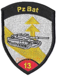 Bild von Pz Bat 13 Panzer Bataillon 13rot ohne Klett