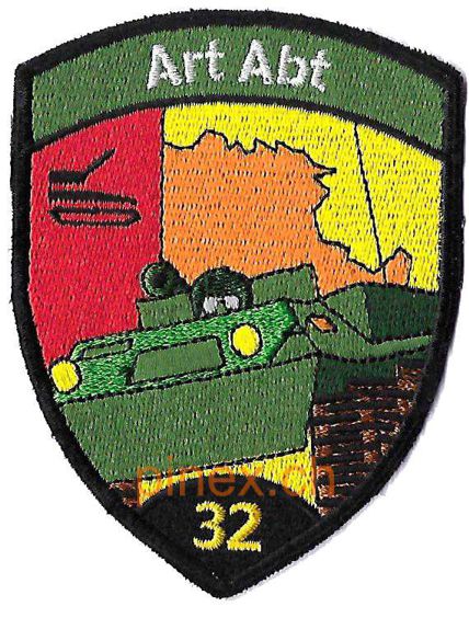 Département d`artillerie 24 Or avec velcro Armée Suisse. Pinex