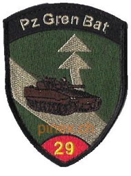 Bild von Pz Gren Bat Panzergrenadierbataillon 29 rot mit Klett
