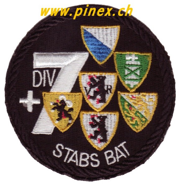 Picture of Felddivison 7 Stabsbatterie Badge schwarz