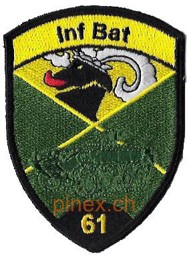 Bild von Inf Bat 61 schwarz Infanterieabzeichen ohne Klett 
