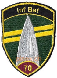 Bild von Inf Bat 70 violett  Infanterieabzeichen ohne Klett
