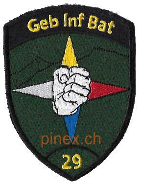 Bild von Geb Inf Bat 29 grün Gebirgsinfanterie 29 ohne Klett