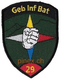 Bild von Geb Inf Bat 29 Gebirgsinfanterie rot ohne Klett