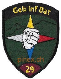 Bild von Geb Inf Bat 29 Gebirgsinfanterie violett ohne Klett
