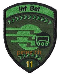 Bild von Inf Bat 11 grün Infanterieabzeichen ohne Klett