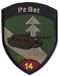 Bild von Pz Bat 14 Panzer Bataillon 14 violett mit Klett 