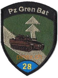 Bild von Pz Gren Bat Panzergrenadier Bataillon 28 blau mit Klett