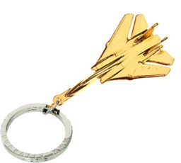 Bild von F14 Tomcat Schlüsselanhänger Gold