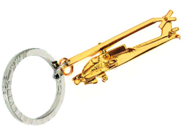 Bild von Apache AH 64 Schlüsselanhänger Gold