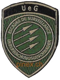 Bild von UeG Ueberwachungsgeschwader Badge Schweizer Luftwaffe mit Klett 