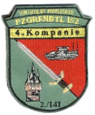 Bild von 4. Panzergrenadier Bataillon 152 Bundeswehr Abzeichen