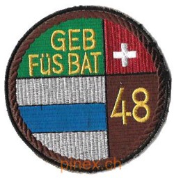 Bild von Geb Füs Bat 48 braun Armeebadge