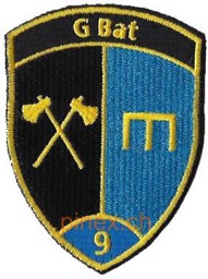 Bild von Genie Bataillon 9 blau Armeeabzeichen ohne Klett