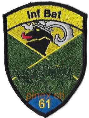 Bild von Inf Bat 61 Infanterieabzeichen blau ohne Klett 