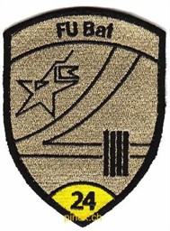 Bild von FU Bat 24 gelb mit Klett Armeeabzeichen
