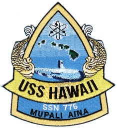 Bild von USS Hawaii SSN 776 U-Boot Aufnäher MUPALI AINA