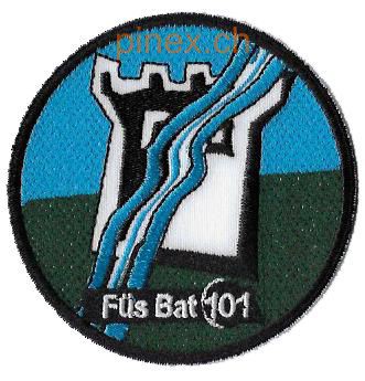 Bild von Füs Bat 101 schwarz Armee 95 Abzeichen