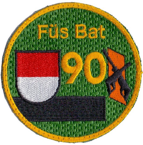 Picture of Füs Bat 90 schwarzer Balken, Armeebadge