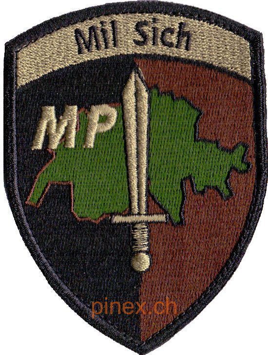 Immagine di Mil Sich MP Badge mit Klett Emblem Armee