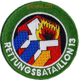 Bild von Rettungsbataillon 13 grün Armeebadge