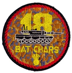 Bild von Bat Chars 18 ecusson brodé rouge