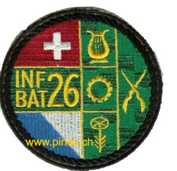 Bild von Inf Bataillon 26 schwarz Militärabzeichen